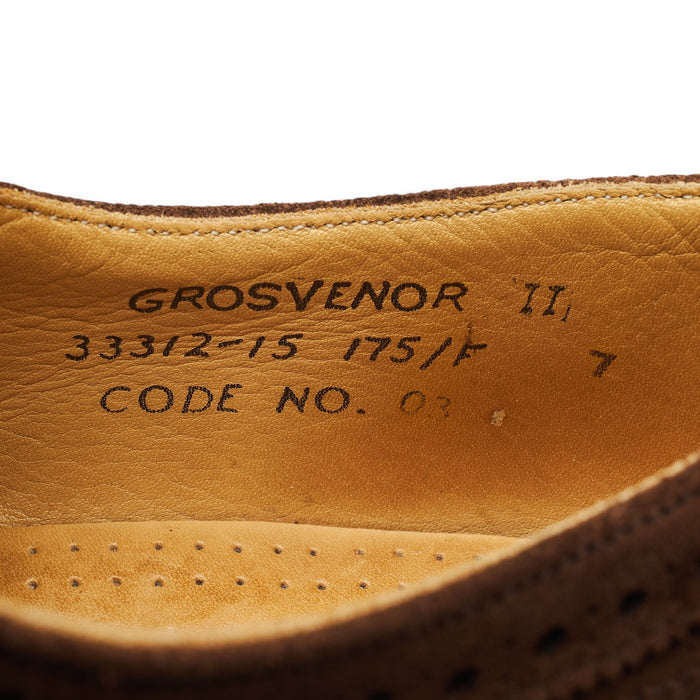 'Grosvenor II' Brown Suede Oxford Brogues UK 7 F