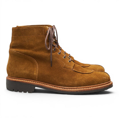 'Grover' Snuff Brown Suede Split Toe Boots UK 9.5 G
