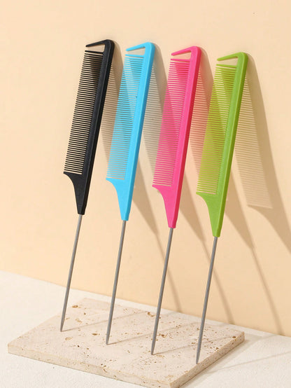 Hair Comb Set, Including Parting Comb, Tail Comb, Steel Needle Tail Carbon Fiber Heat-Resistant Volumizing Comb, Styling Comb, Hair Brush, Comb, Hairdressing Tools, Hair Products And Accessories, Suit