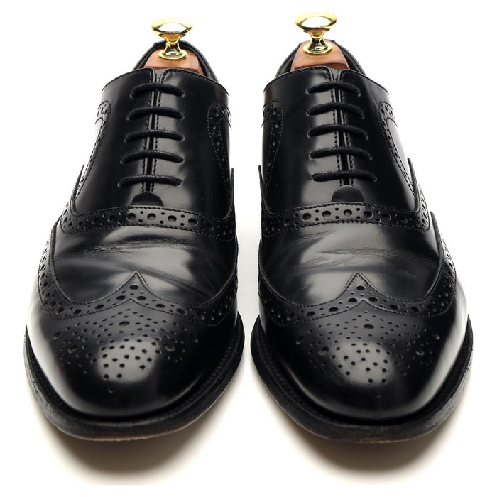 'Hampstead' Black Leather Oxford Brogues UK 7.5 G