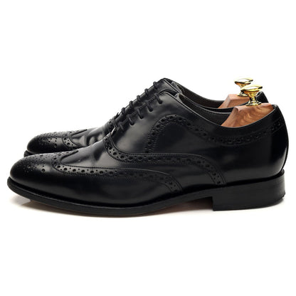 'Hampstead' Black Leather Oxford Brogues UK 7.5 G