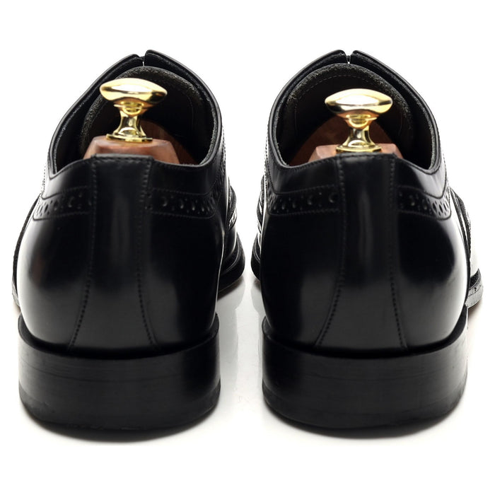 'Hampstead' Black Leather Oxford Brogues UK 7.5 G