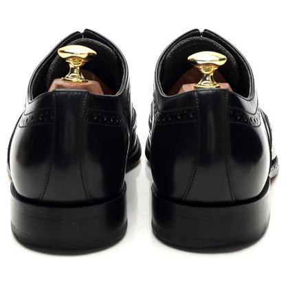 'Hampstead' Black Leather Oxford Brogues UK 7.5 G