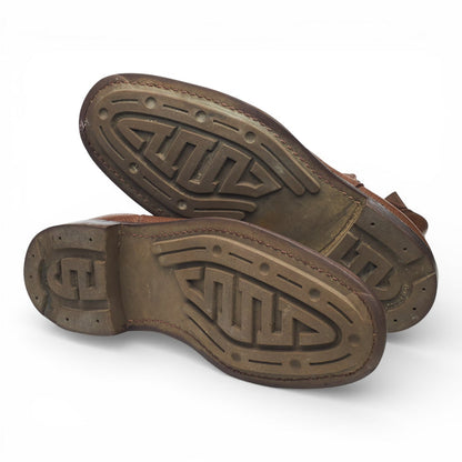 'Hampton' Brown Leather Veldstchoen Boots UK 10 G