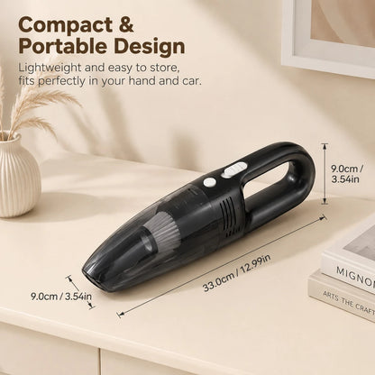 Handheld Wireless Vacuum Cleaner With Powerful 8kPa Suction; USB-Rechargeable; Suitable For Use In Cars, Homes, And Offices; Ideal For Cleaning Up Pet Hair.