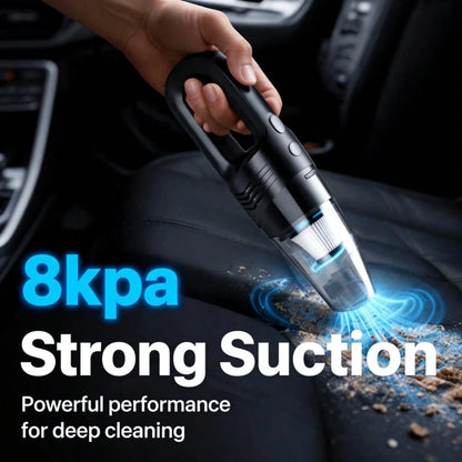 Handheld Wireless Vacuum Cleaner With Powerful 8kPa Suction; USB-Rechargeable; Suitable For Use In Cars, Homes, And Offices; Ideal For Cleaning Up Pet Hair.