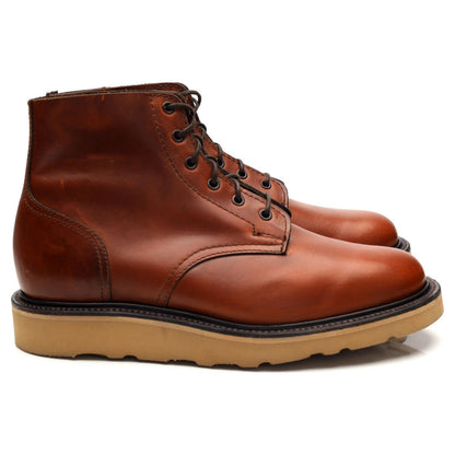 'Harrison' Tan Brown Leather Boots UK 6.5
