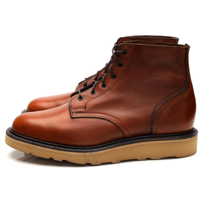 'Harrison' Tan Brown Leather Boots UK 6.5