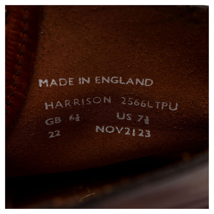 'Harrison' Tan Brown Leather Boots UK 6.5