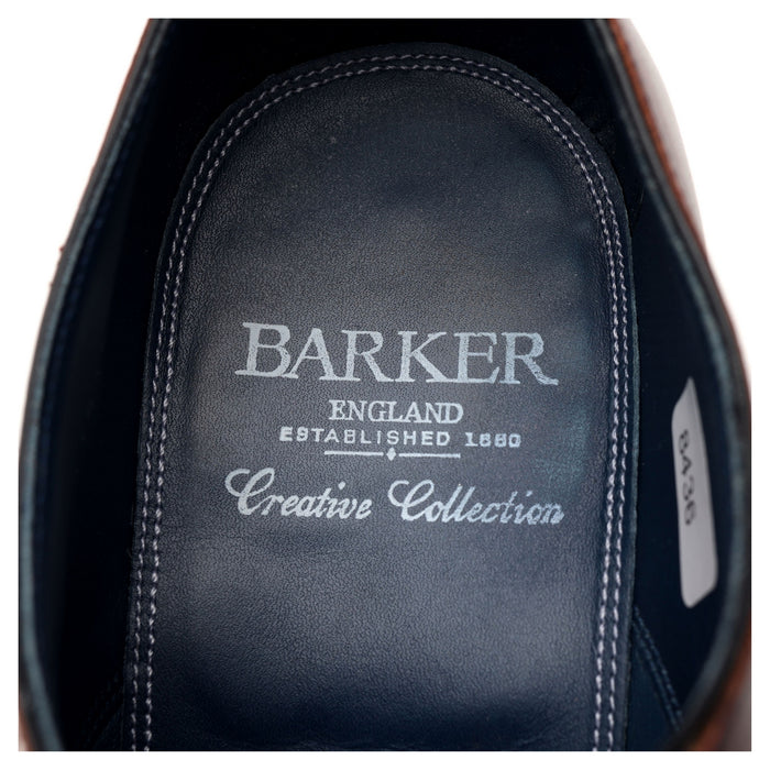 'Harry' Burgundy / Navy Blue Leather Oxford UK 7.5 F