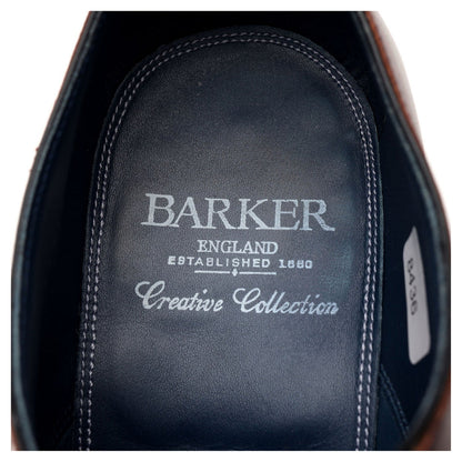'Harry' Burgundy / Navy Blue Leather Oxford UK 7.5 F