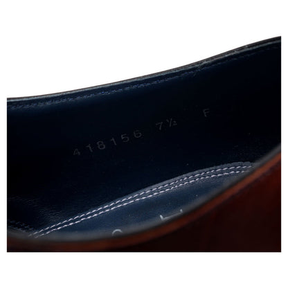 'Harry' Burgundy / Navy Blue Leather Oxford UK 7.5 F