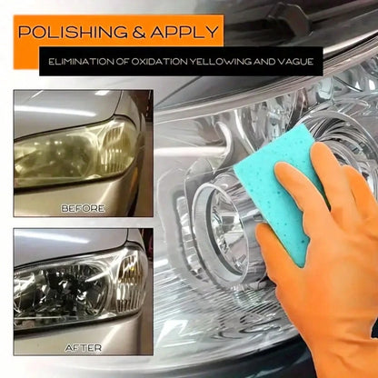 Headlight Cleaner Spray Headlight Restoration Removes Haze, Oxidation & Yellowing In Minutes Restores Clarity To Foggy & Yellow Headlamp Works On Car, Truck, Motorcycle- 3.4oz/100ml