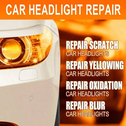 Headlight Cleaner Spray Headlight Restoration Removes Haze, Oxidation & Yellowing In Minutes Restores Clarity To Foggy & Yellow Headlamp Works On Car, Truck, Motorcycle- 3.4oz/100ml
