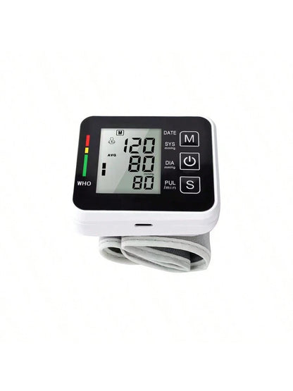 Heart Rate Wrist Blood Pressure Monitor Smart Blood Pressure Machine Electronic Sphygmomanometer