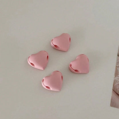 Heart-Shaped Data Cable Organizer, Dual Slot Desktop Adhesive Cable Management Holder, Self-Adhesive Heart Design Cable Storage Rack, Gift For Friends