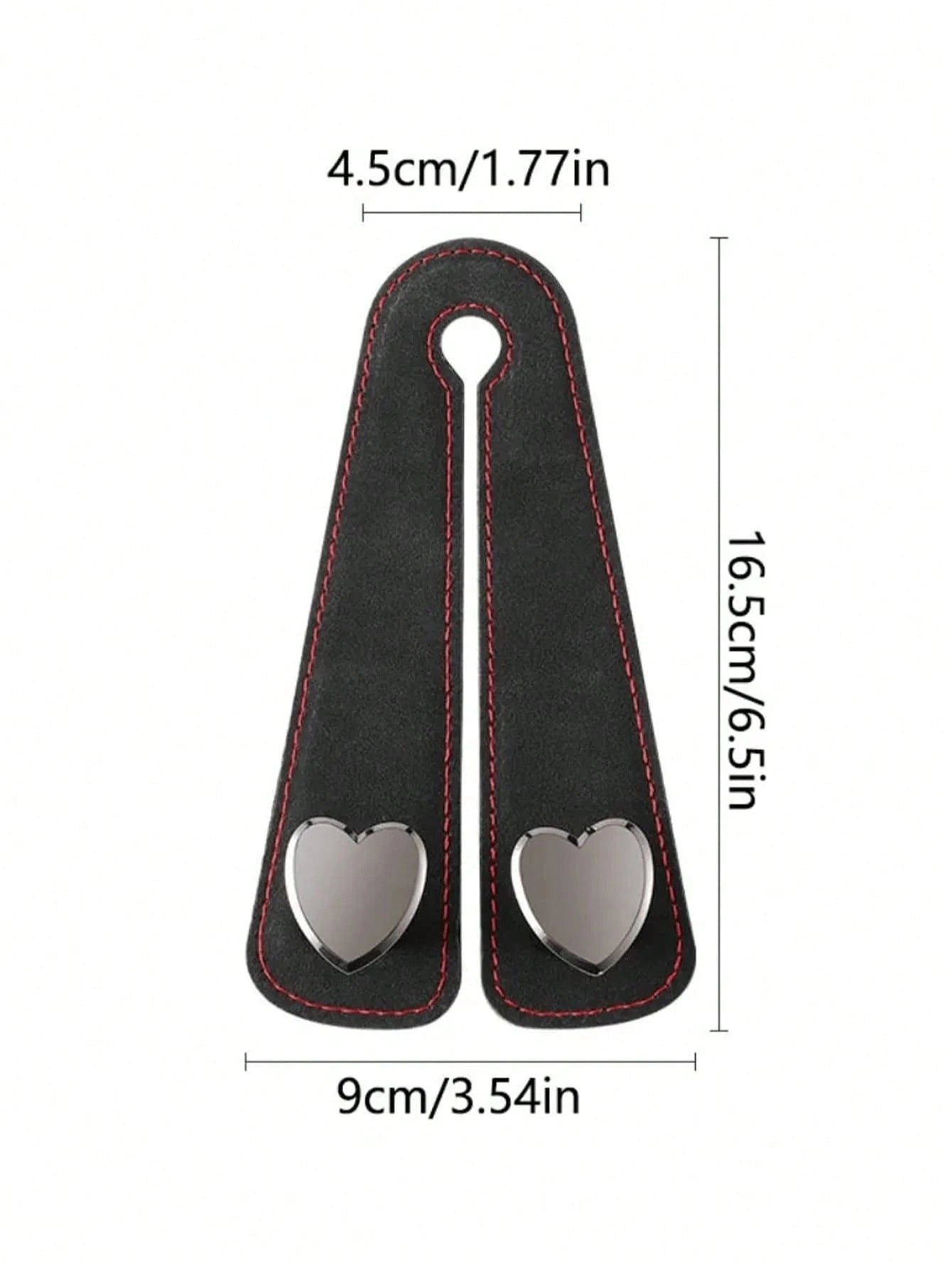 Heart-Shaped Dual Hook Car Seat Hanger, Stylish & High-End, Car Bracket, Backseat Storage Rack, Car Clip, Interior Accessories, Handbag, Wallet, Coat, Car Storage Rack