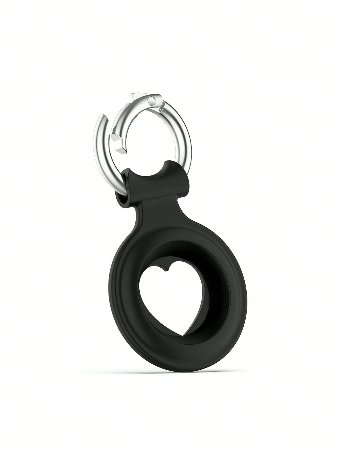 Heart Shaped Protective Silicone Cover With Anti-Lost Tracker And Soft Shell Compatible With Apple Airtag (Airtag Not Included)