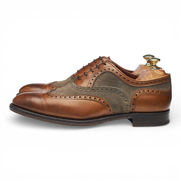 Herring 'Fencote' Brown Leather Oxford Brogues UK 7 F