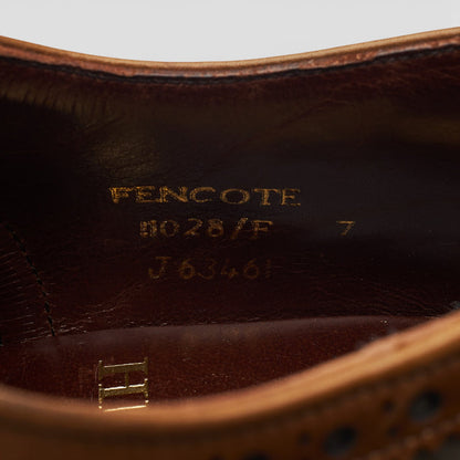 Herring 'Fencote' Brown Leather Oxford Brogues UK 7 F