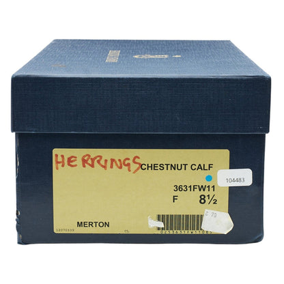 Herring 'Merton' Tan Brown Leather Tassel Loafers UK 8.5 F