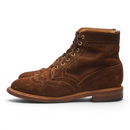 Herring 'Newmarket' Brown Suede Brogue Boots UK 8.5