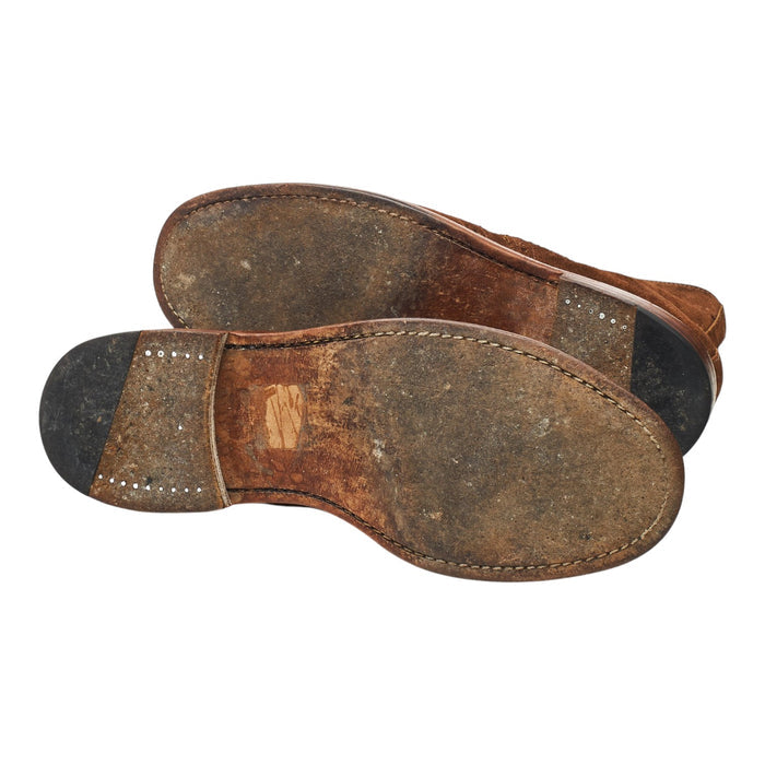 Herring 'Newmarket' Brown Suede Brogue Boots UK 8.5