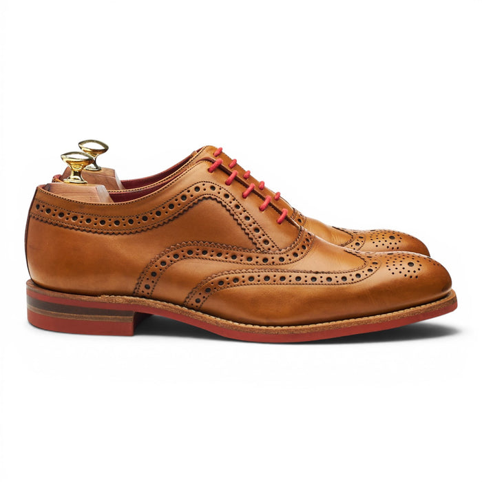Herring 'Redbridge' Tan Brown Leather Oxford Brogues UK 7.5 F