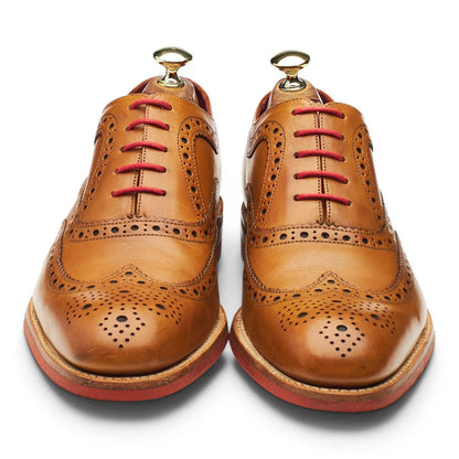 Herring 'Redbridge' Tan Brown Leather Oxford Brogues UK 7.5 F