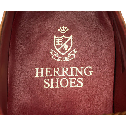 Herring 'Redbridge' Tan Brown Leather Oxford Brogues UK 7.5 F