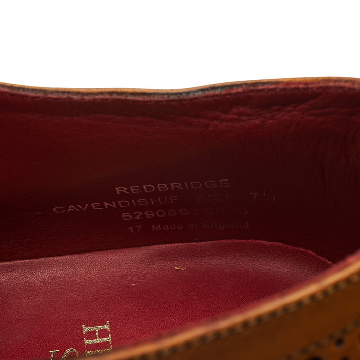 Herring 'Redbridge' Tan Brown Leather Oxford Brogues UK 7.5 F