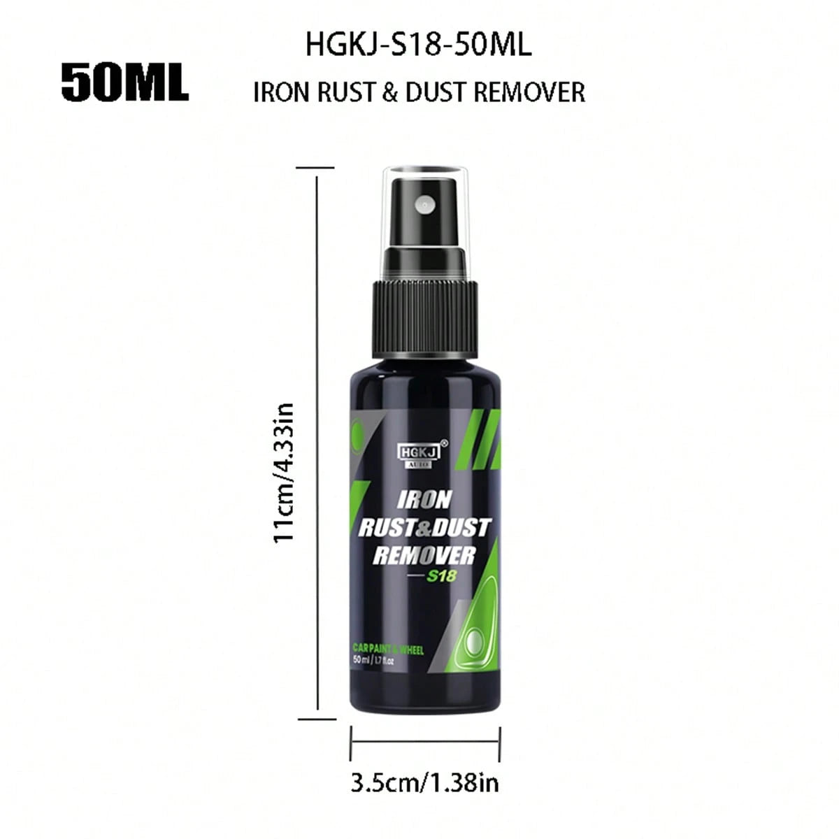 HGKJ Multi-Purpose Cleaning Agent For Car Paint, Wheel Rims, Rust & Dust Removal, Wheel Care, Tire Cleaning, Car Detailing, Auto Parts
