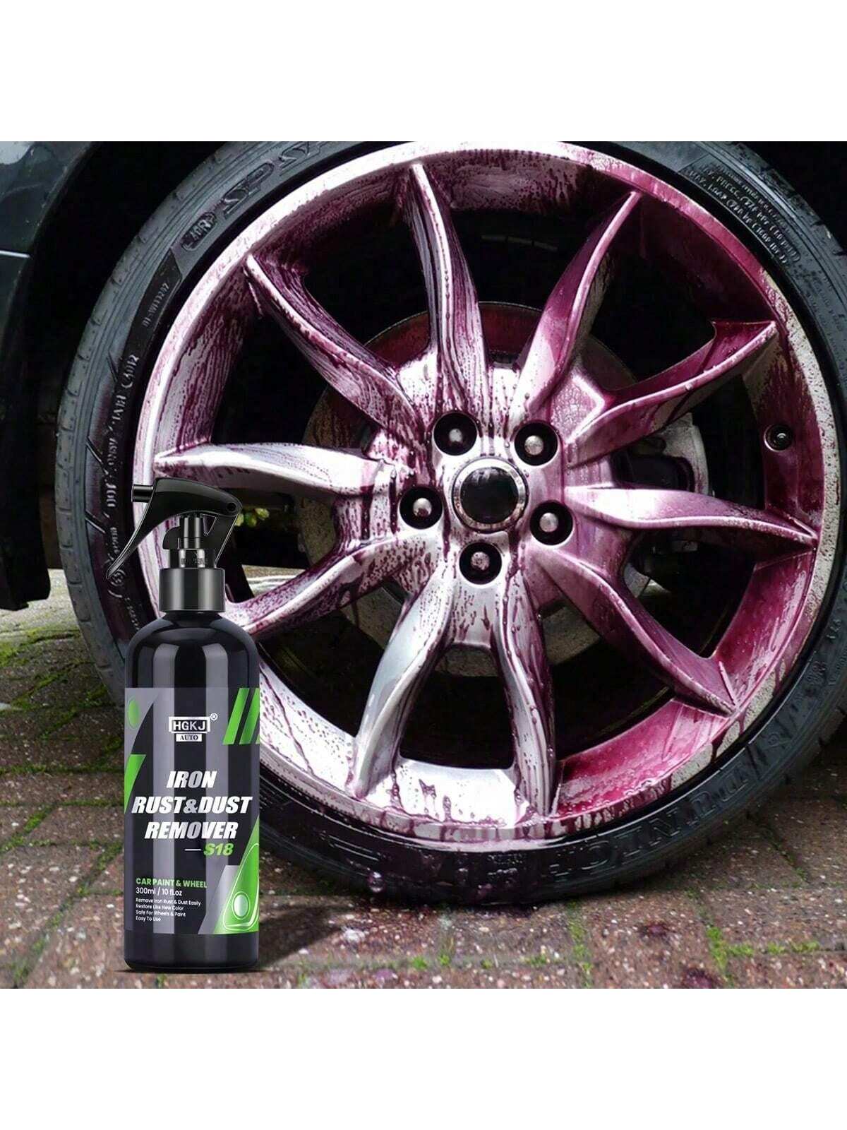 HGKJ Multi-Purpose Cleaning Agent For Car Paint, Wheel Rims, Rust & Dust Removal, Wheel Care, Tire Cleaning, Car Detailing, Auto Parts