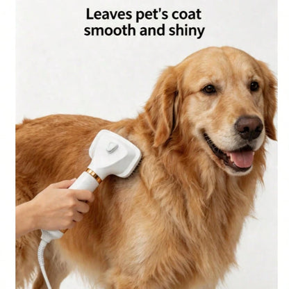 High-Powered Pet Hair Dryer And Comb For Cats And Dogs- A Multi-Functional Grooming Tool For Dogs And Cats, Easily Removes And Cleans Fur With This Electric Hot Air Brush.
