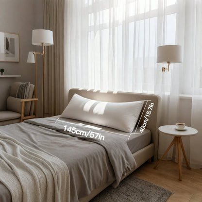 High-Quality Side Sleeper Pillow 40 X 145 Cm, Adult Side Sleeper Long Pillow, Microfiber Filling (40 X 145 Cm Long), Ökotex, Washable Sleep Pillow