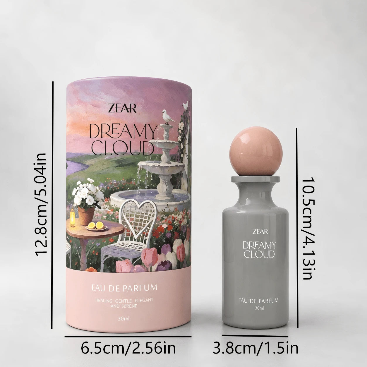 HIYES Women's Perfume Spray (30ml)- "Dreamy Cloud" (Fruity-Woody): A Blend Of Red Berries And Cedarwood. This Fresh, Delightful Everyday Fragrance Is Perfect For Travel, The Workplace, Dates, And Par