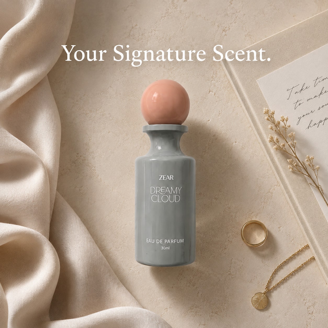 HIYES Women's Perfume Spray (30ml)- "Dreamy Cloud" (Fruity-Woody): A Blend Of Red Berries And Cedarwood. This Fresh, Delightful Everyday Fragrance Is Perfect For Travel, The Workplace, Dates, And Par