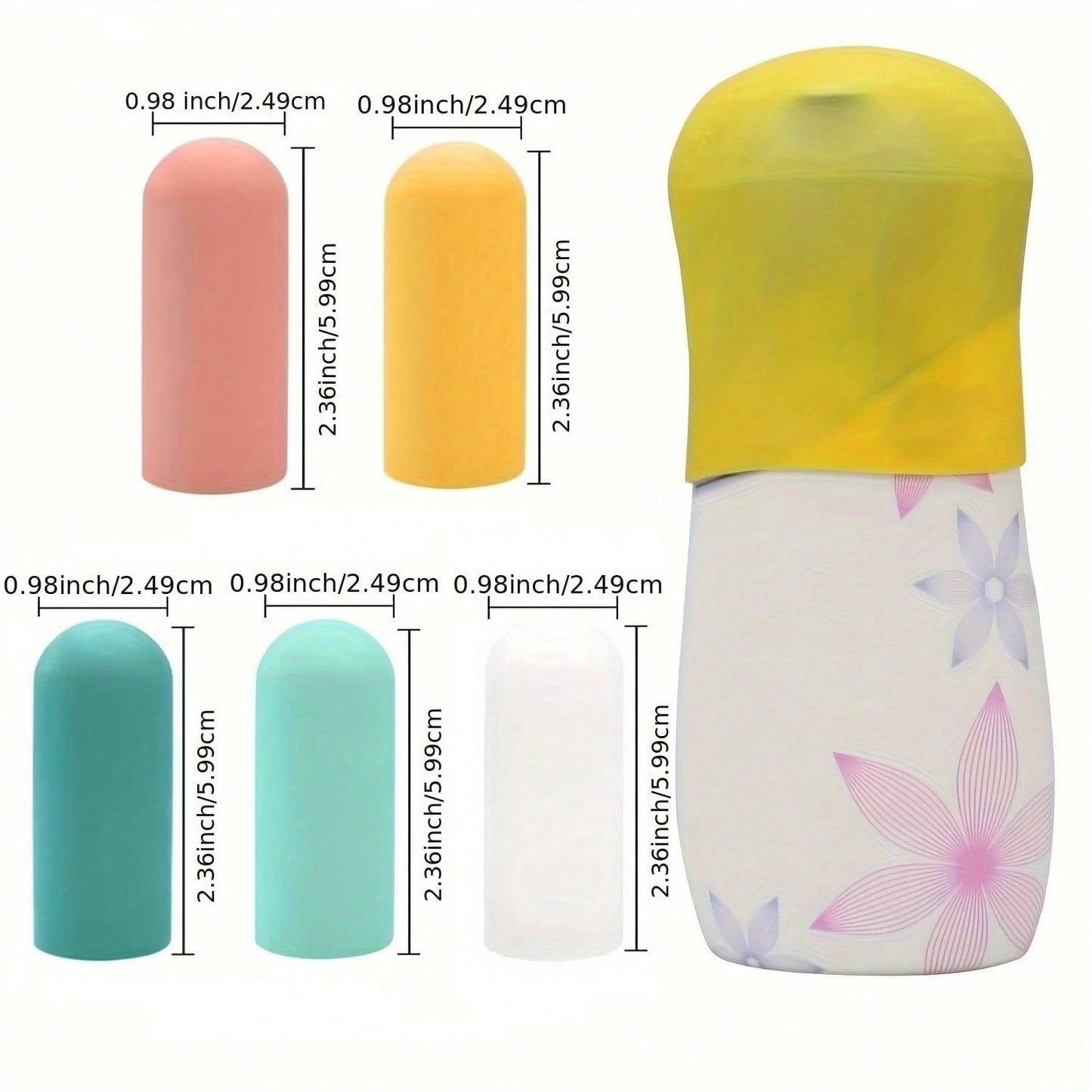 HJsubrtPlay Multi-Piece Silicone Bottle Caps, Travel Essentials For Women And Men, Travel-Sized Toiletries, Cruise Essentials, Luggage Accessories, Travel Necessities, Leak-Proof Sealed Elastic Sleeve