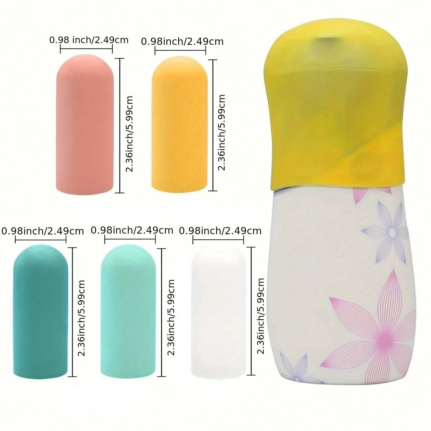 HJsubrtPlay Multi-Piece Silicone Bottle Caps, Travel Essentials For Women And Men, Travel-Sized Toiletries, Cruise Essentials, Luggage Accessories, Travel Necessities, Leak-Proof Sealed Elastic Sleeve
