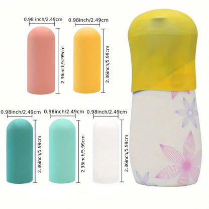 HJsubrtPlay Multi-Piece Silicone Bottle Caps, Travel Essentials For Women And Men, Travel-Sized Toiletries, Cruise Essentials, Luggage Accessories, Travel Necessities, Leak-Proof Sealed Elastic Sleeve