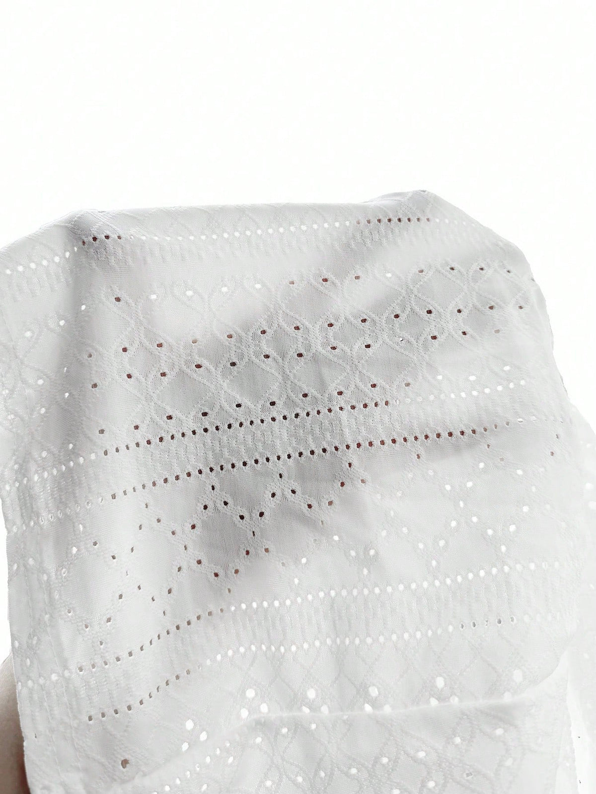 Hotletica Solid Eyelet Embroidery Tank Top