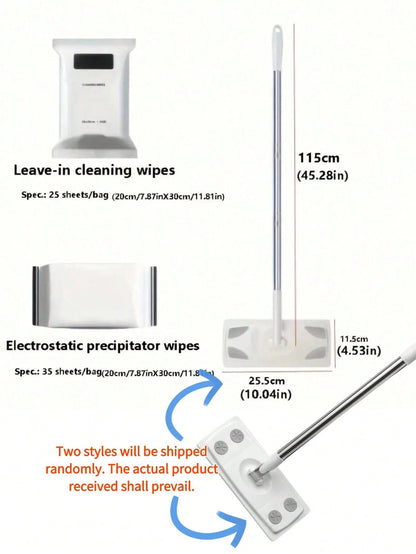 Household Electrostatic Dust Mop- Efficiently Removes Pet Hair, Oil Stains And Water Stains From Floors, Furniture And Bathroom Surfaces- Disposable, Highly Absorbent, Electrostatic Dust Mop, Modern