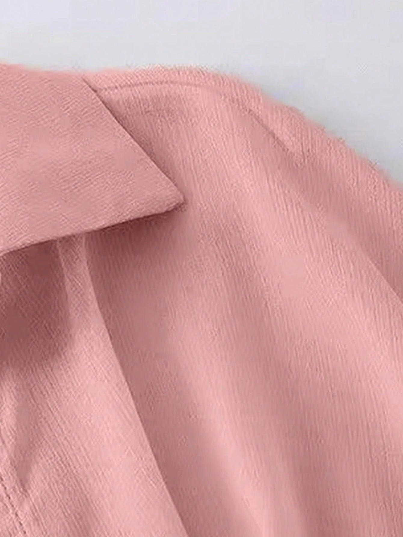 INAWLY New Bat Wing Cropped Casual Chiffon Women Solid Color Shirt