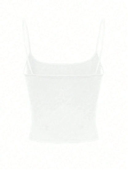 INAWLY Solva Women's Simple Solid Color Casual Versatile Camisole