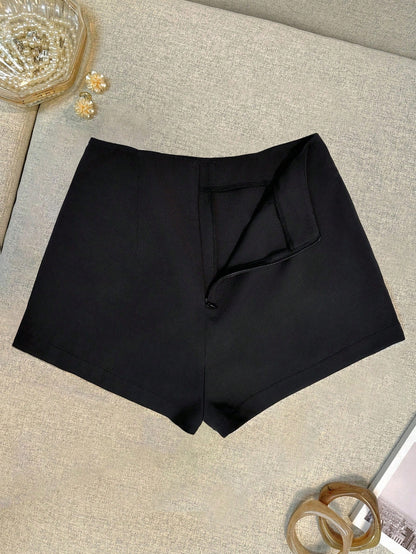 INAWLY Women's Casual Solid Color Shorts, Summer