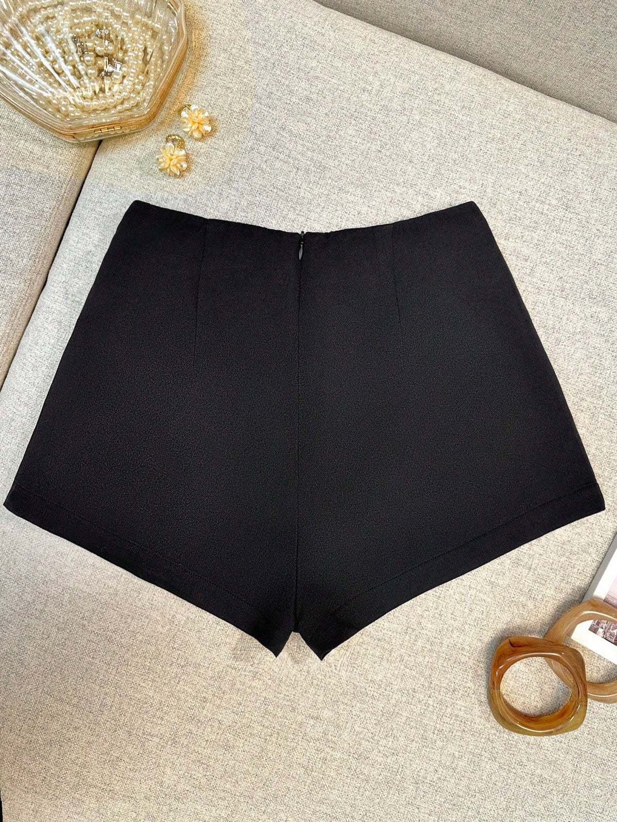 INAWLY Women's Casual Solid Color Shorts, Summer