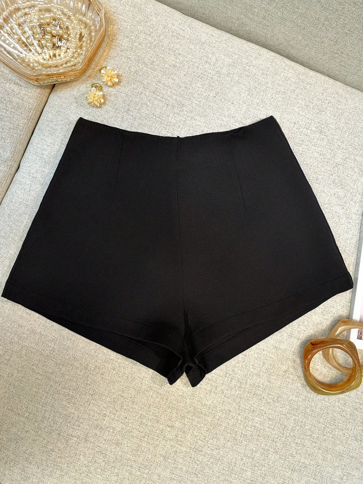 INAWLY Women's Casual Solid Color Shorts, Summer