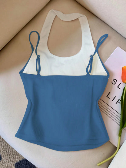 INAWLY Women's Casual Street Fashion 2 In 1 Tank Top, Summer