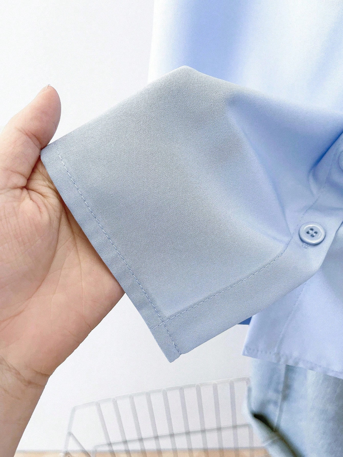 INAWLY Women's Solid Color Button-Down Short Sleeve Summer Casual Commuter Style Shirt