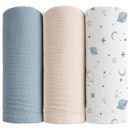 Infant Gauze Swaddle, Neutral Color Burp Cloth, Multi-Purpose Blanket, Can Be Used As Burp Cloth, Bib, Hugging, Playing And Car Seat Cover, Baby Essentials, Baby Shower Gift